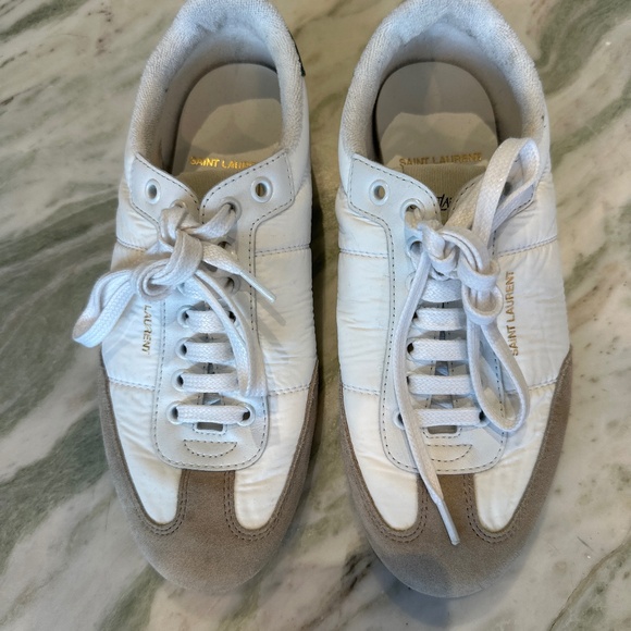 Brand new Saint Laurent white leather Sneakers - Picture 1 of 4